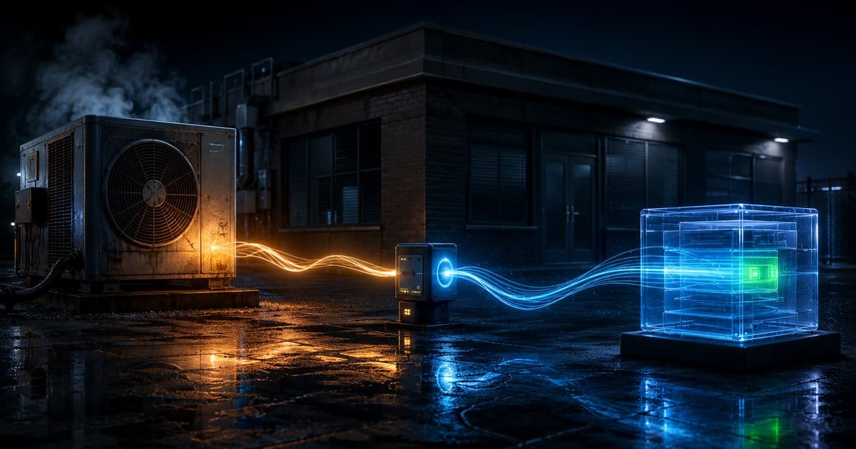 An urgent after-hours HVAC call routed into a protected response and customer record