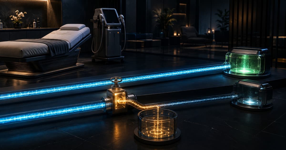 A med-spa service margin draining as a discount replaces full-price appointments