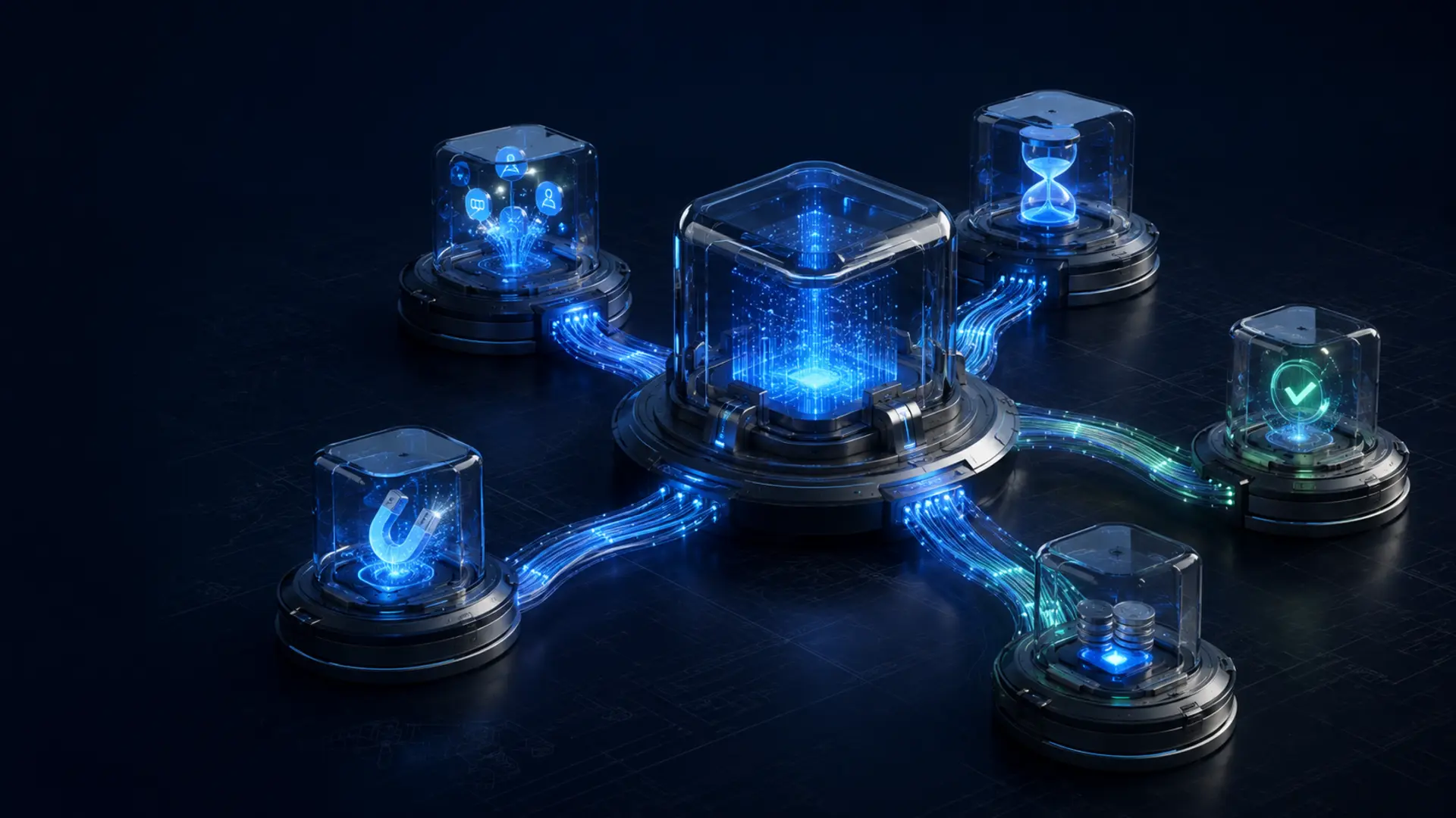 A connected business operating core with multiple mapped modules