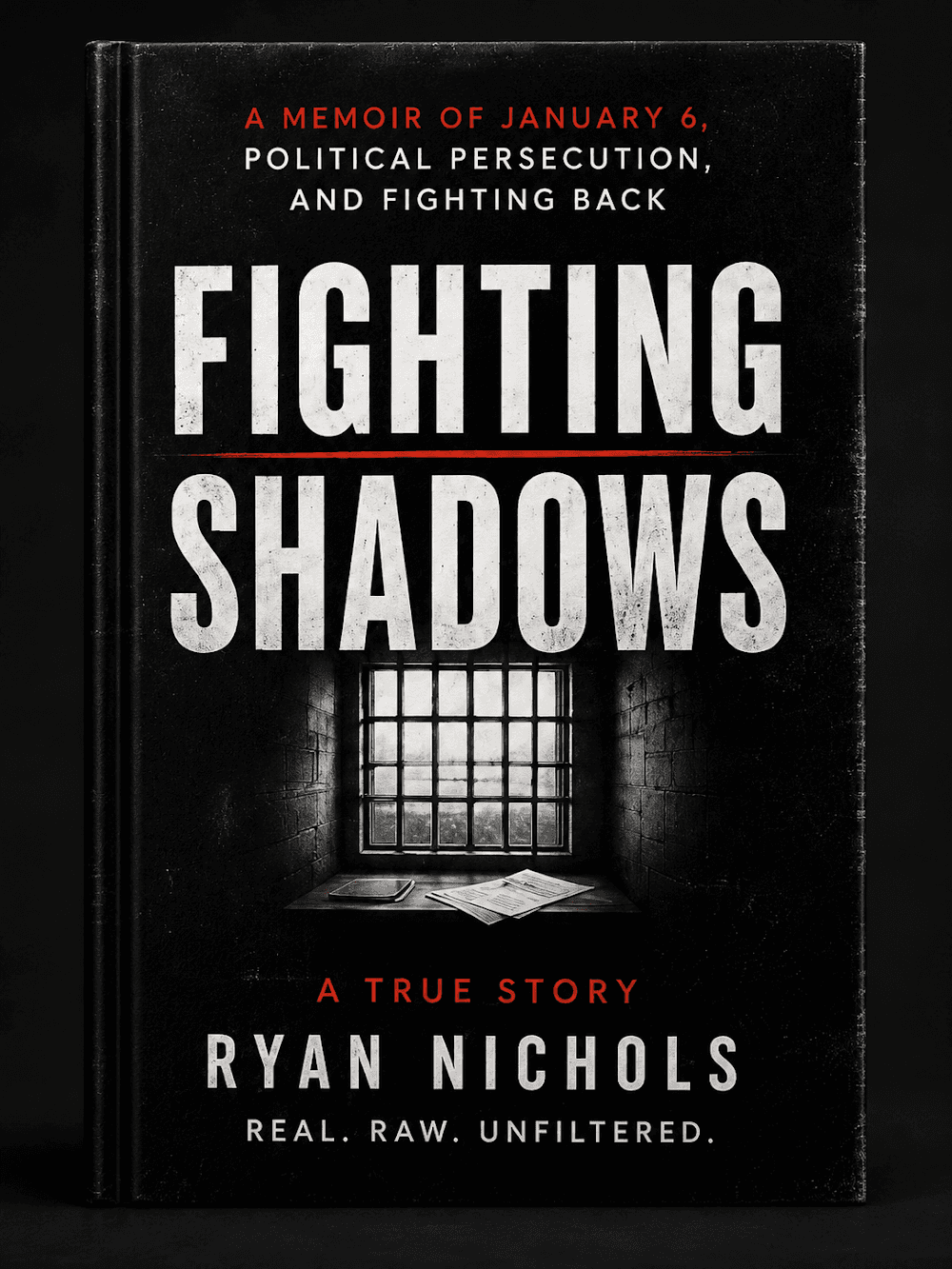 The published cover for Fighting Shadows, Ryan Nichols’s memoir