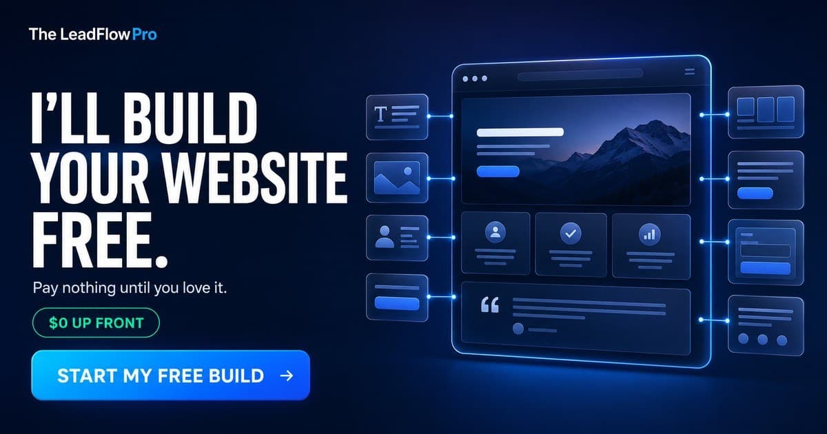 The LeadFlow Pro website and connected business system built by Ryan Nichols